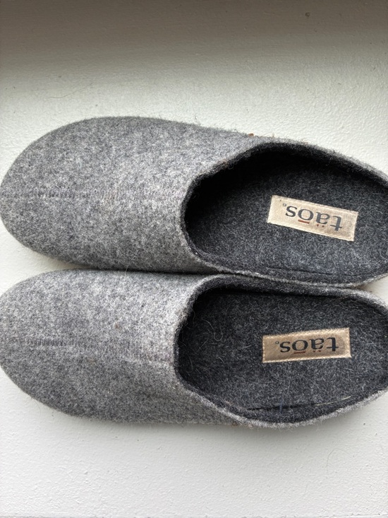 Taos Footwear Shoes - Taos Woolery Gray Slip-On Clog Slipper